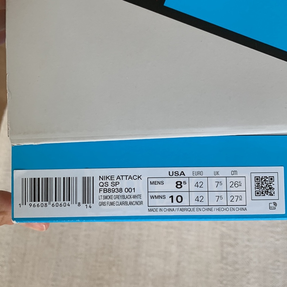 NIKE Mack Attack QS SP Light Smoke Grey - Picture 10 of 14